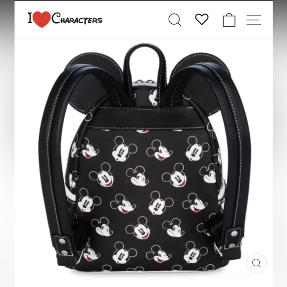 Disney Parks x LoungeFly Mickey Mouse Backpack - Picture 2 of 3